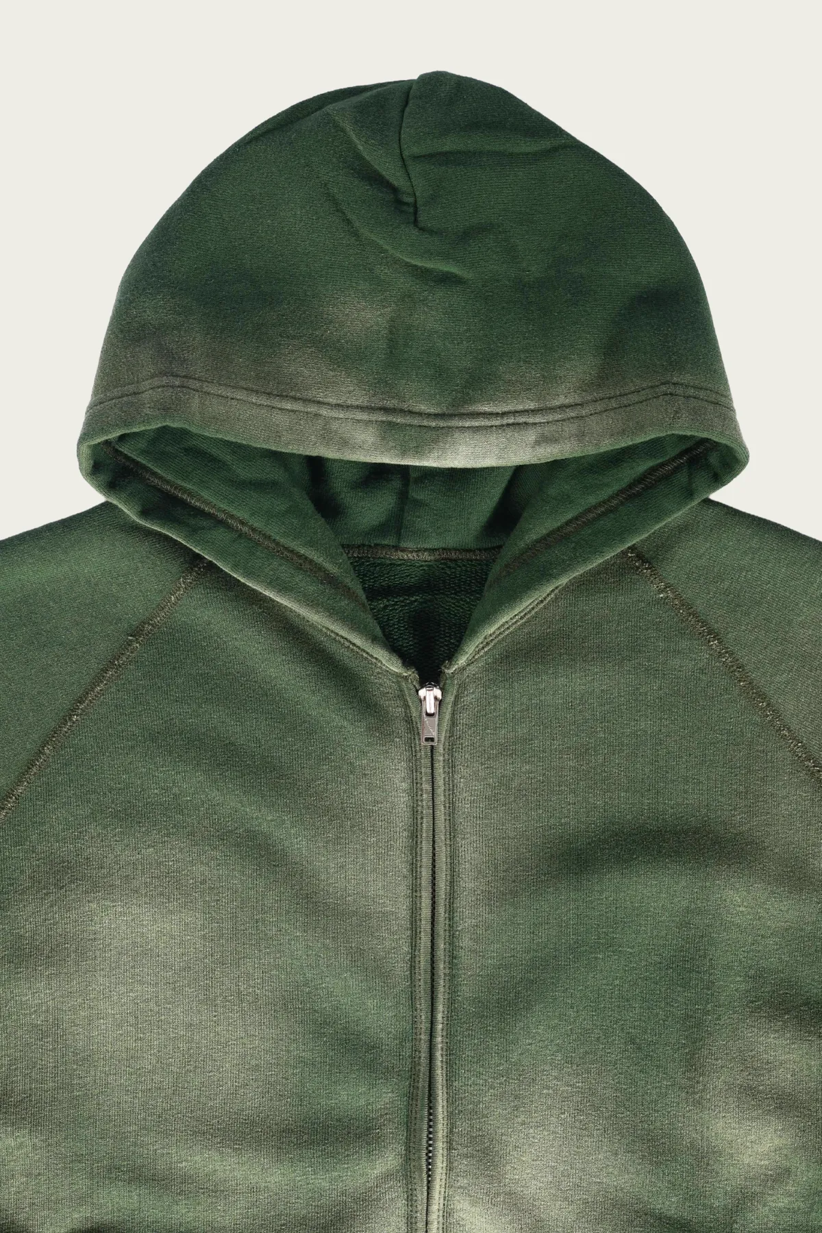 Zip Up Hooded Sweatshirt - Green sold by Canoe Club product image thumbnail 2
