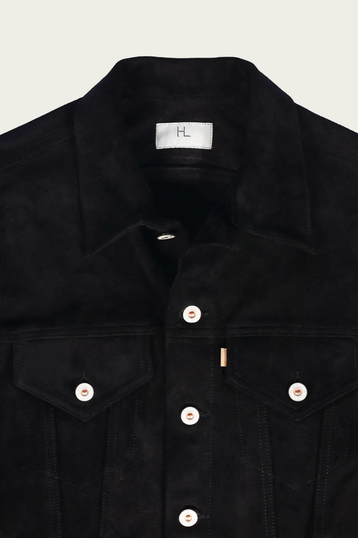 Lambsuede Jacket - Black sold by Canoe Club product image thumbnail 2