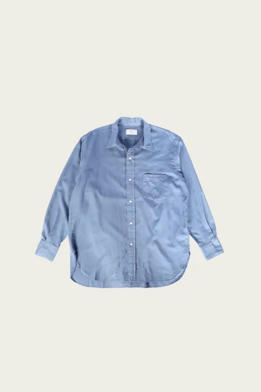 Cotton Cashmere Shirt - Sax made by Herill