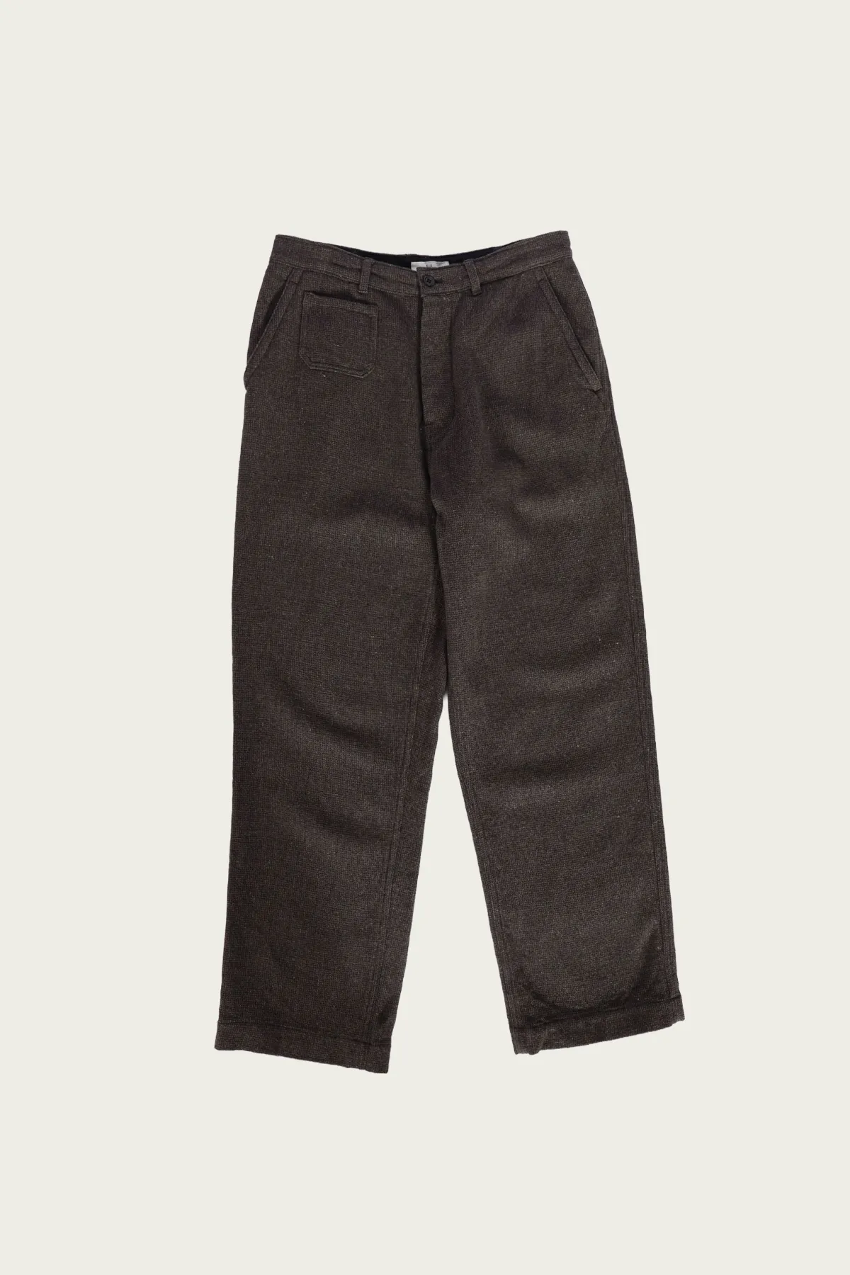 Paskal Tweed Workpants - Charcoal Brown sold by Canoe Club