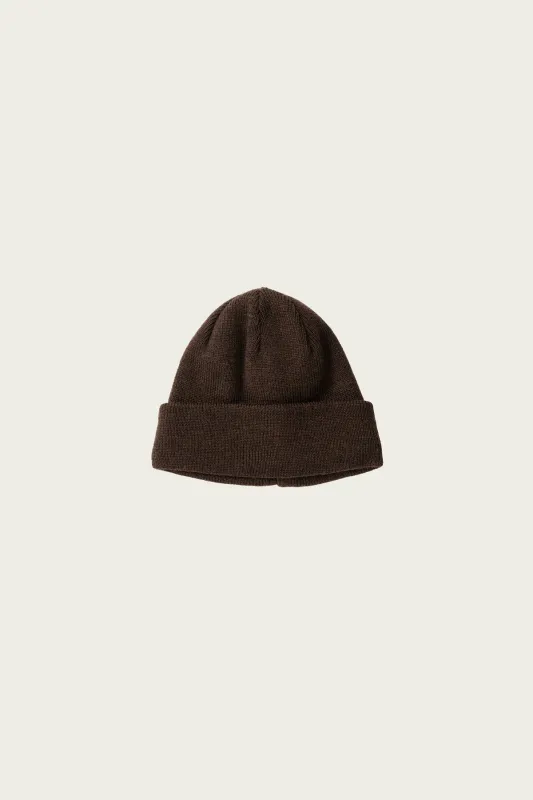 Knit Big Watch Cap - Brown made by Yoko Sakamoto