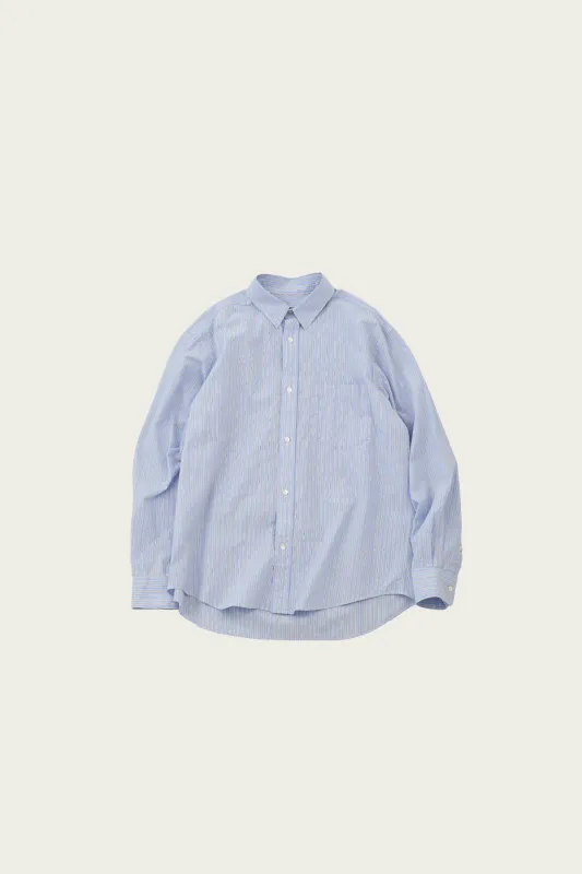 Regular Collar L/S Shirts B - Blue made by Canoe Club