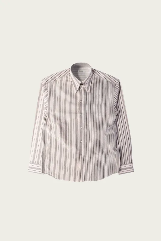 Regular Stripe Shirt - Jasmine/Pebble made by Lemaire