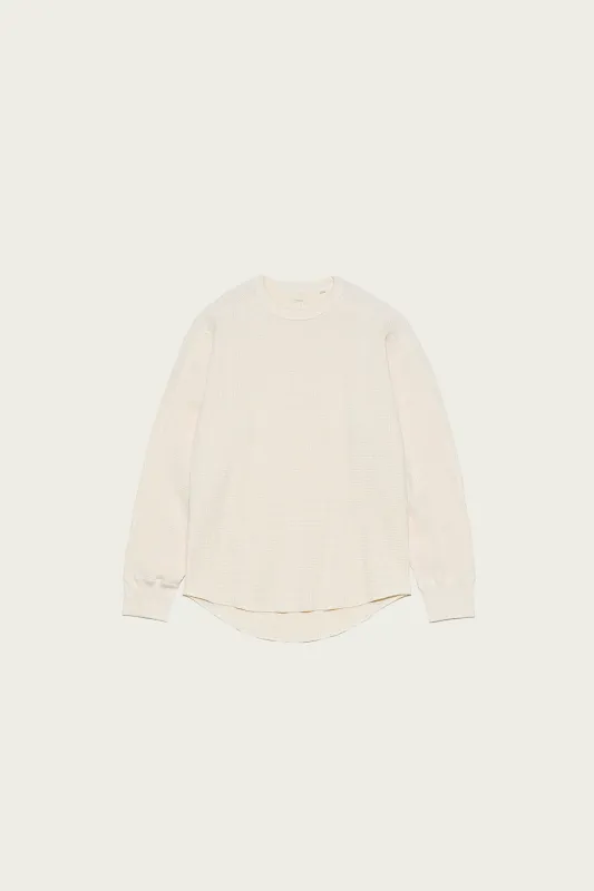Crew Neck Thermal Sweat - Natural made by Nanamica