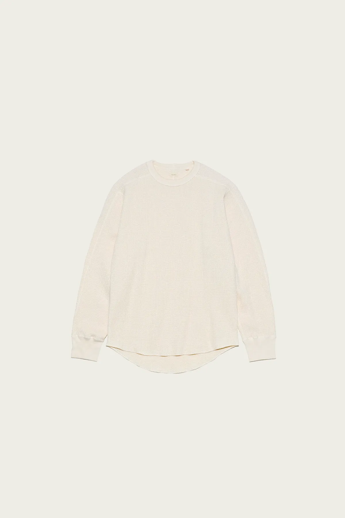 Crew Neck Thermal Sweat - Natural sold by Canoe Club