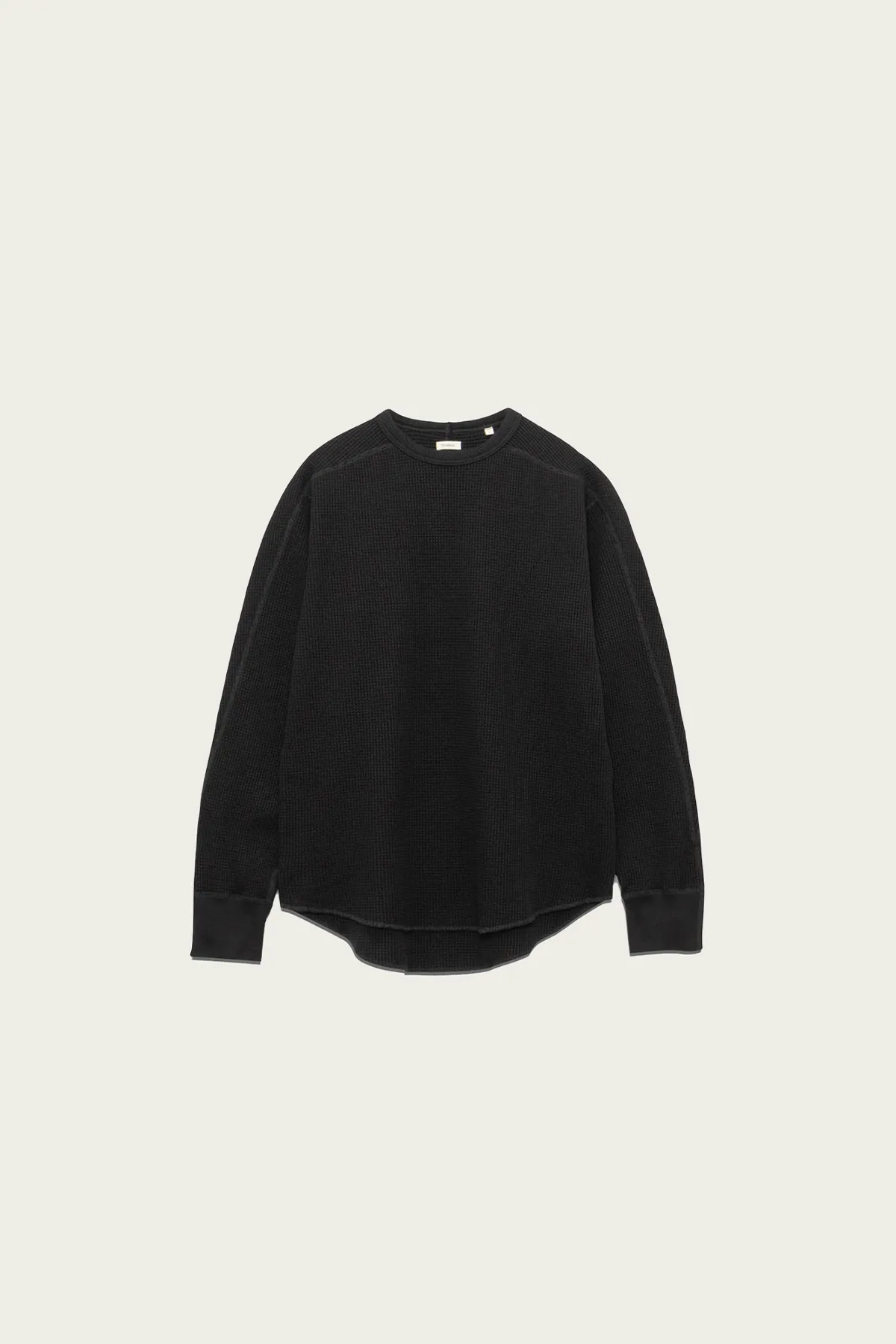 Crew Neck Thermal Sweat - Black sold by Canoe Club