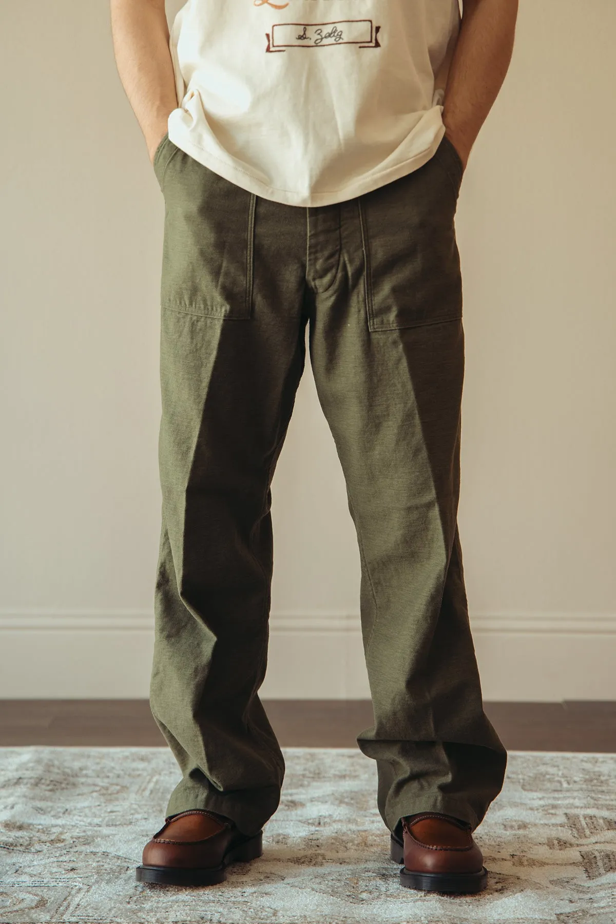 Vintage Fit Fatigue Pants - Dark Olive sold by Canoe Club product image thumbnail 5