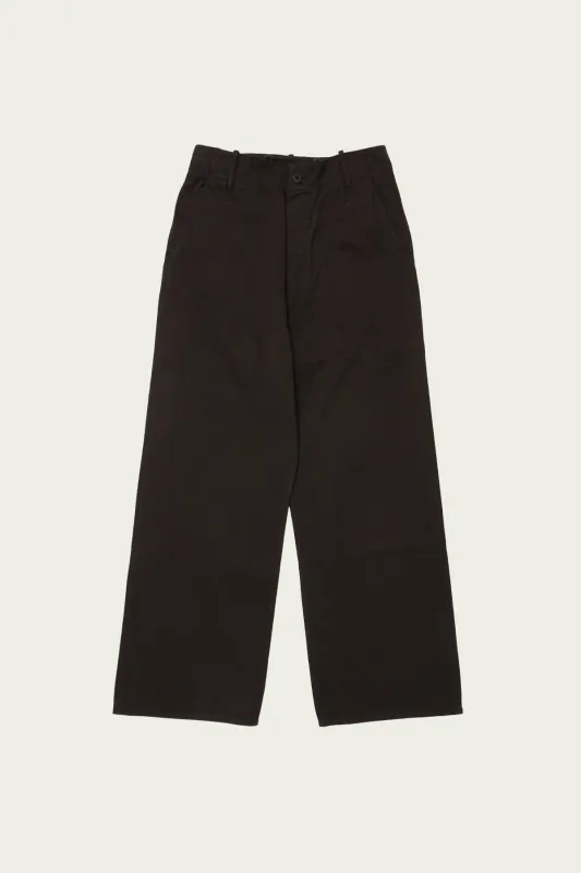Lot. 223 British Work Trousers - Mud Dyed Brown made by Taiga Takahashi Mens