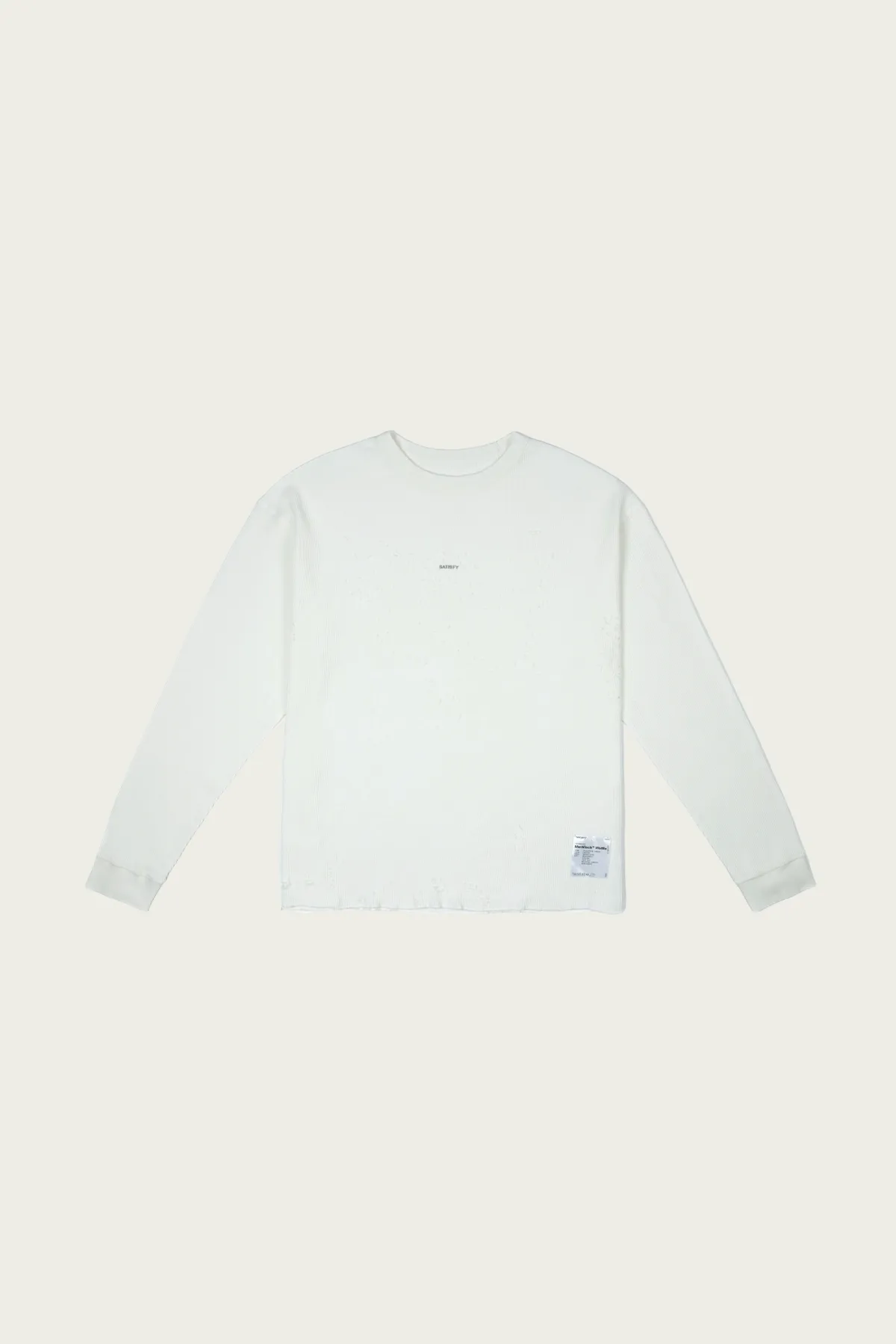 MothTech Waffle Long Tee - Off-White sold by Canoe Club