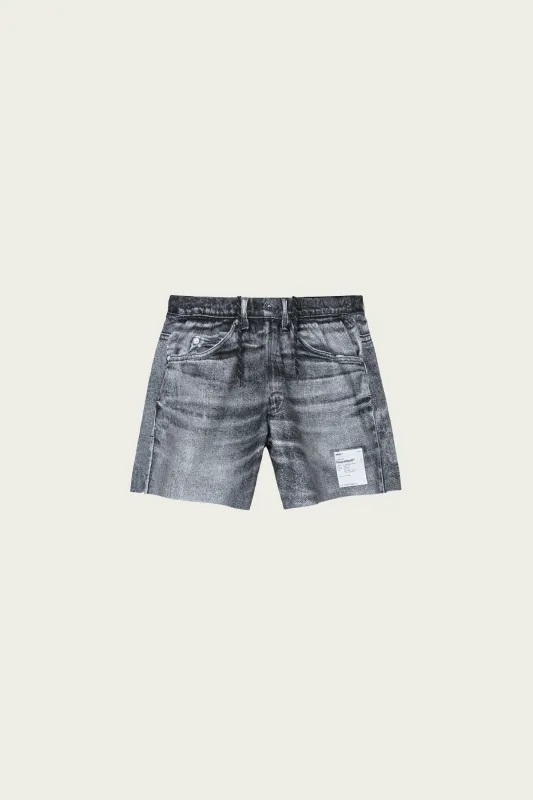 PeaceShell 5 Unlined Shorts - Black Denim made by Satisfy Running