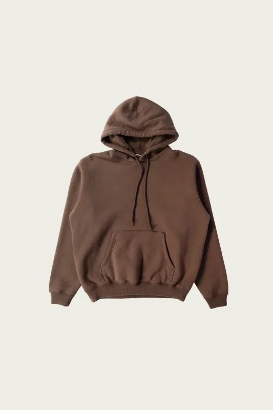 Smooth Soft Sweat P/O Parka - Dark Brown made by Auralee