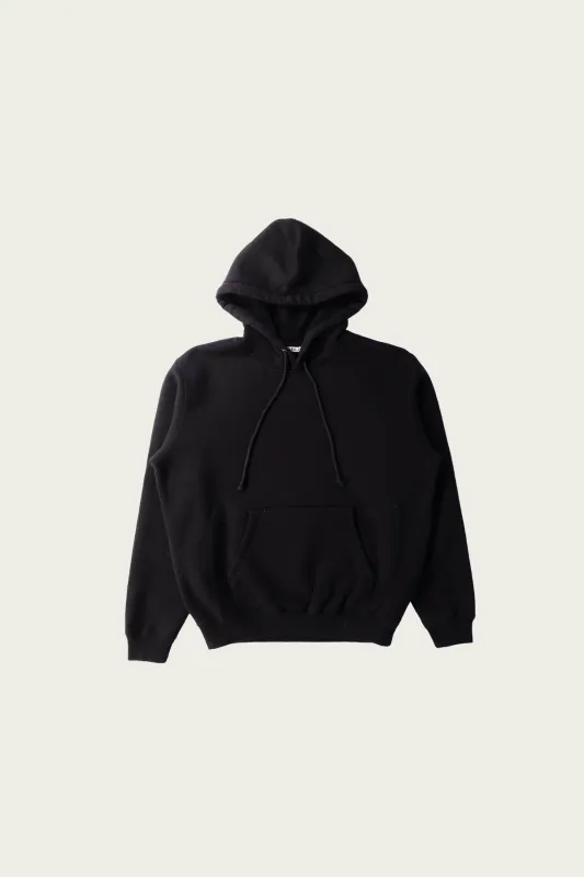 Smooth Soft Sweat P/O Parka - Black made by Auralee