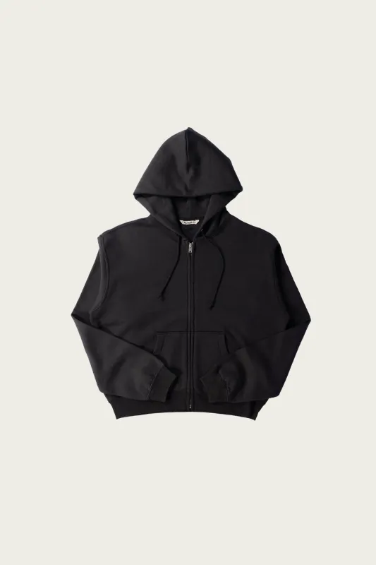 High-Twist Compact Sweat Zip Parka - Ink Black made by Auralee