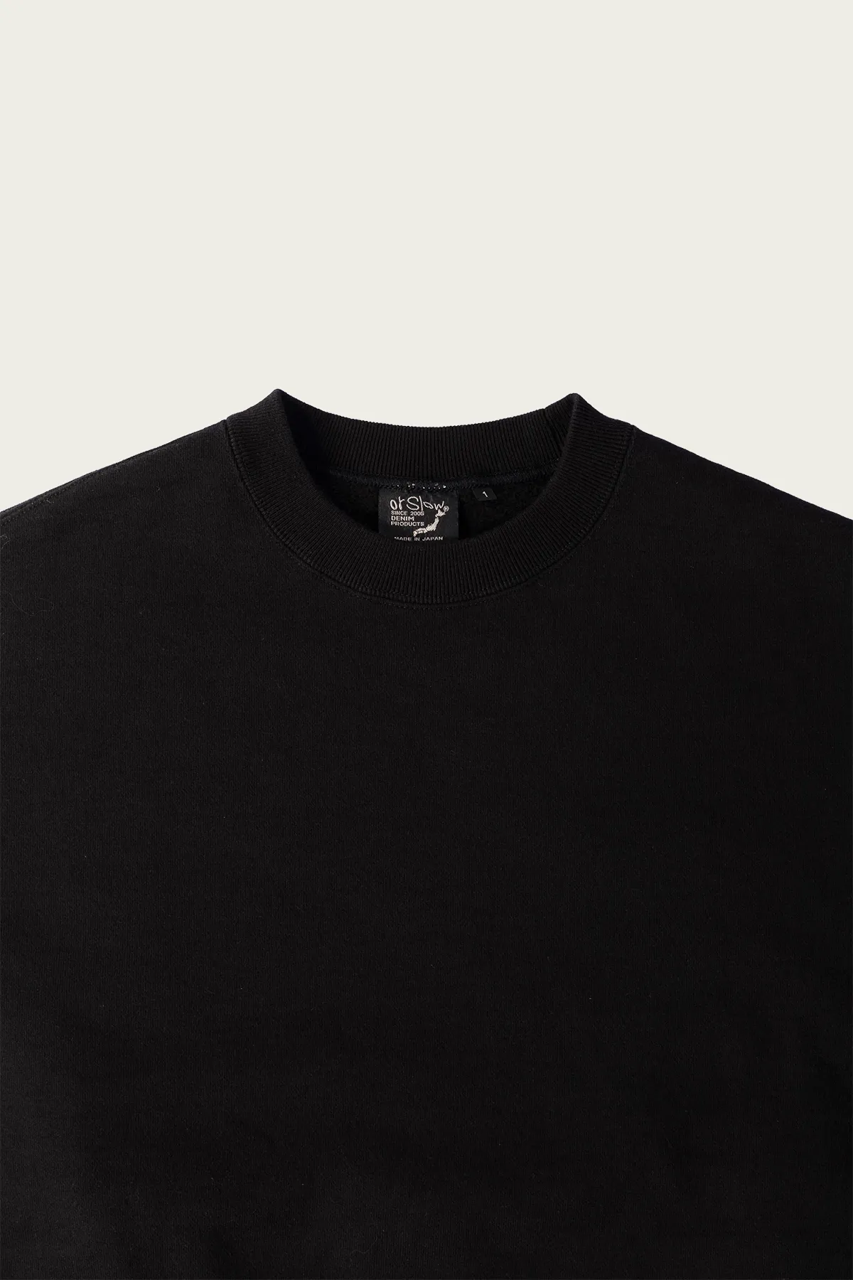 Relaxed Fit Dense-Knit Sweatshirt - Black sold by Canoe Club product image thumbnail 2
