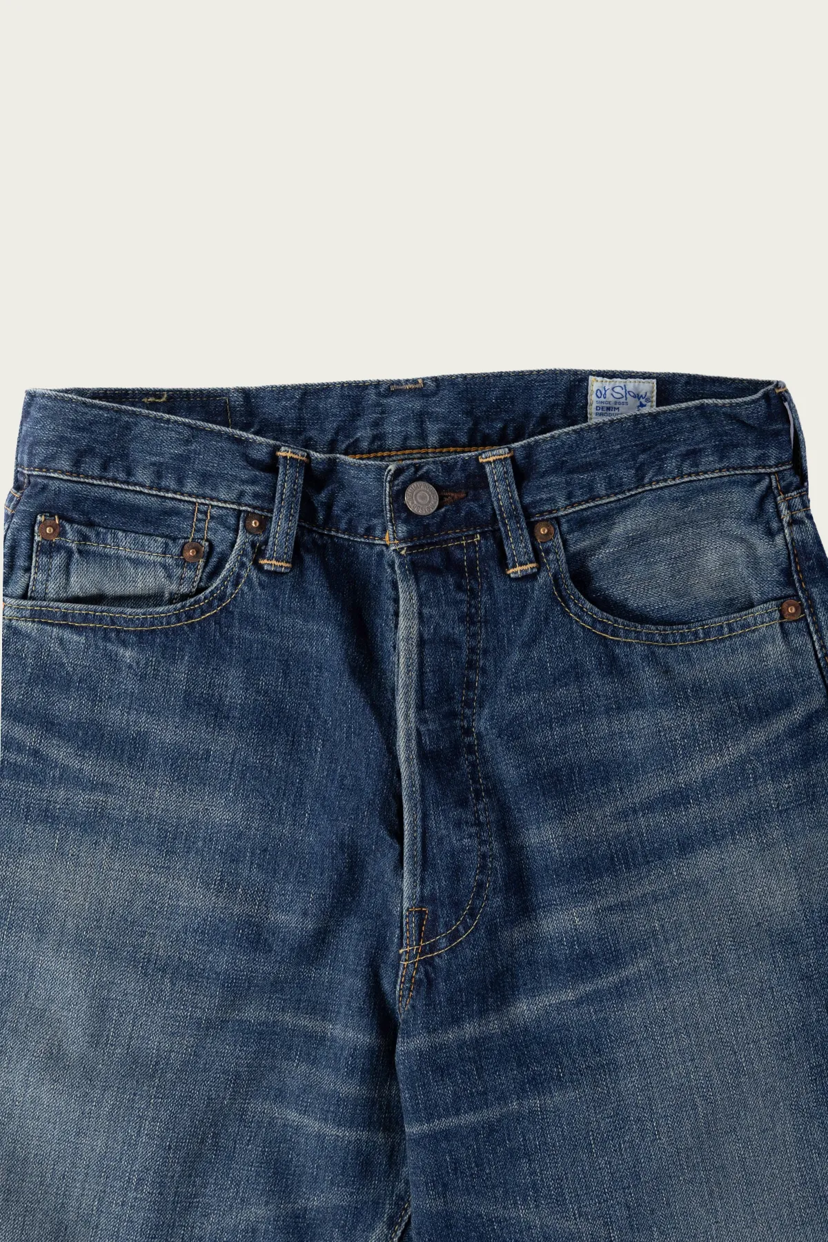 101B Dad's Fit Vintage Washed (Button Fly) - Vintage Indigo sold by Canoe Club product image thumbnail 2