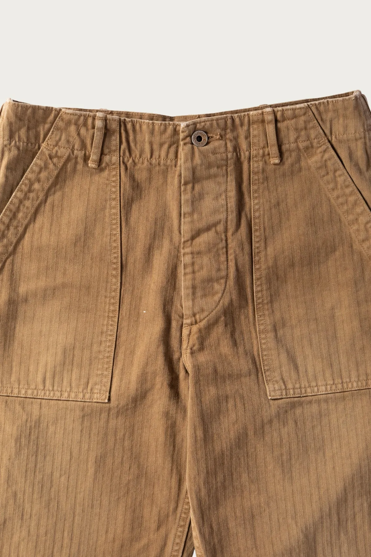 orSlow x Canoe Club Regular Fit Fatigue Pants - Walnut Brown Herringbone Twill sold by Canoe Club product image thumbnail 5