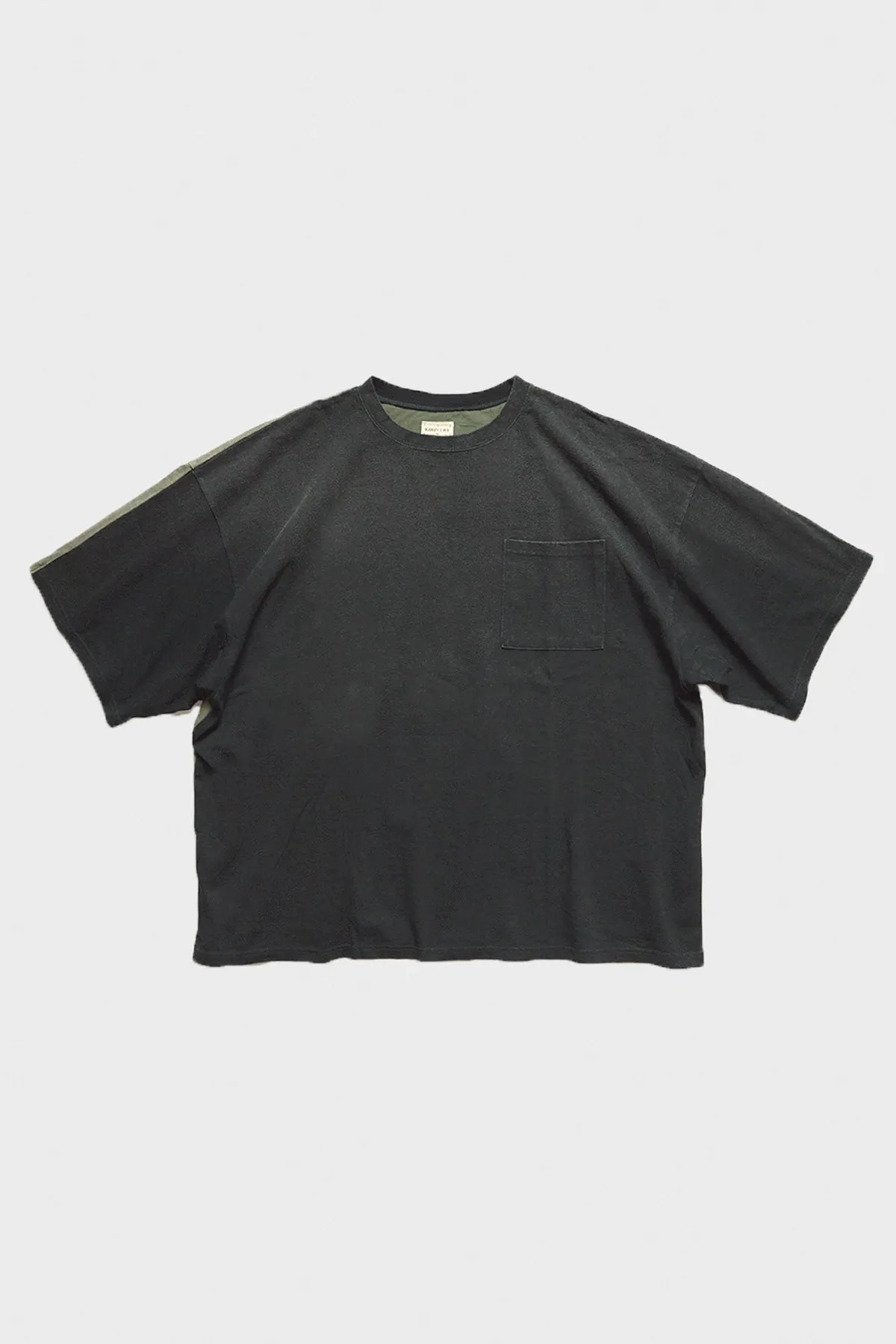 Jersey 2TONES BIG Pocket TEE (BONE) - Black/Khaki sold by Canoe Club product image thumbnail 5