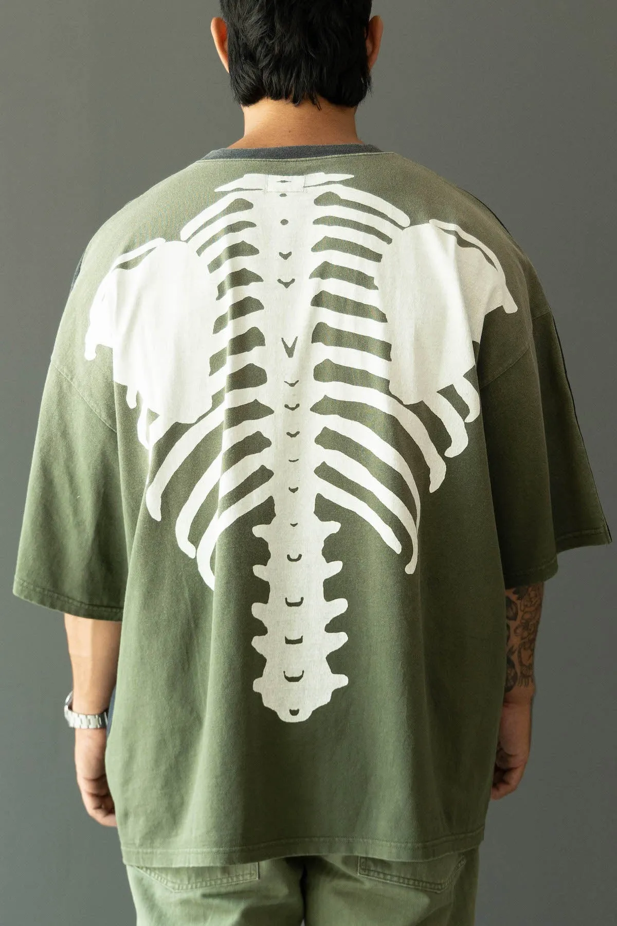 Jersey 2TONES BIG Pocket TEE (BONE) - Black/Khaki sold by Canoe Club product image thumbnail 4