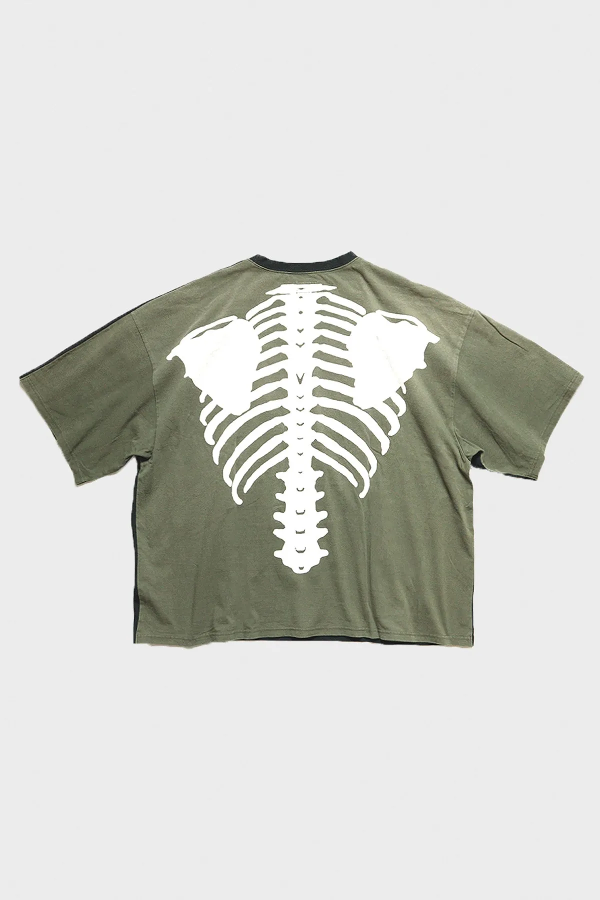 Jersey 2TONES BIG Pocket TEE (BONE) - Black/Khaki sold by Canoe Club