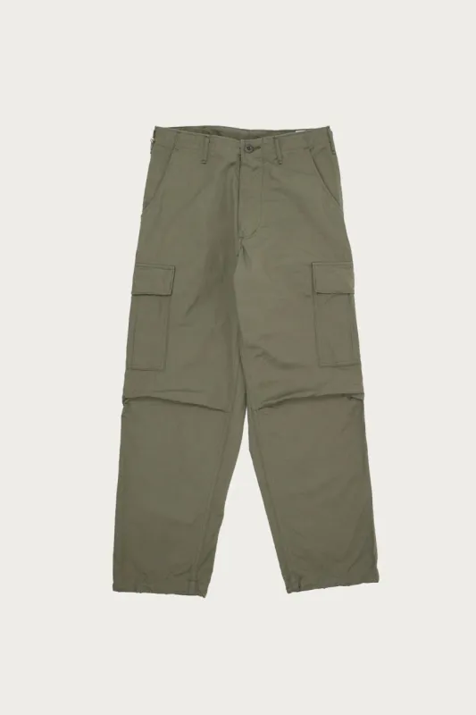 Vintage Fit 6 Pocket Cargo Pant - Olive Ripstop sold by Canoe Club