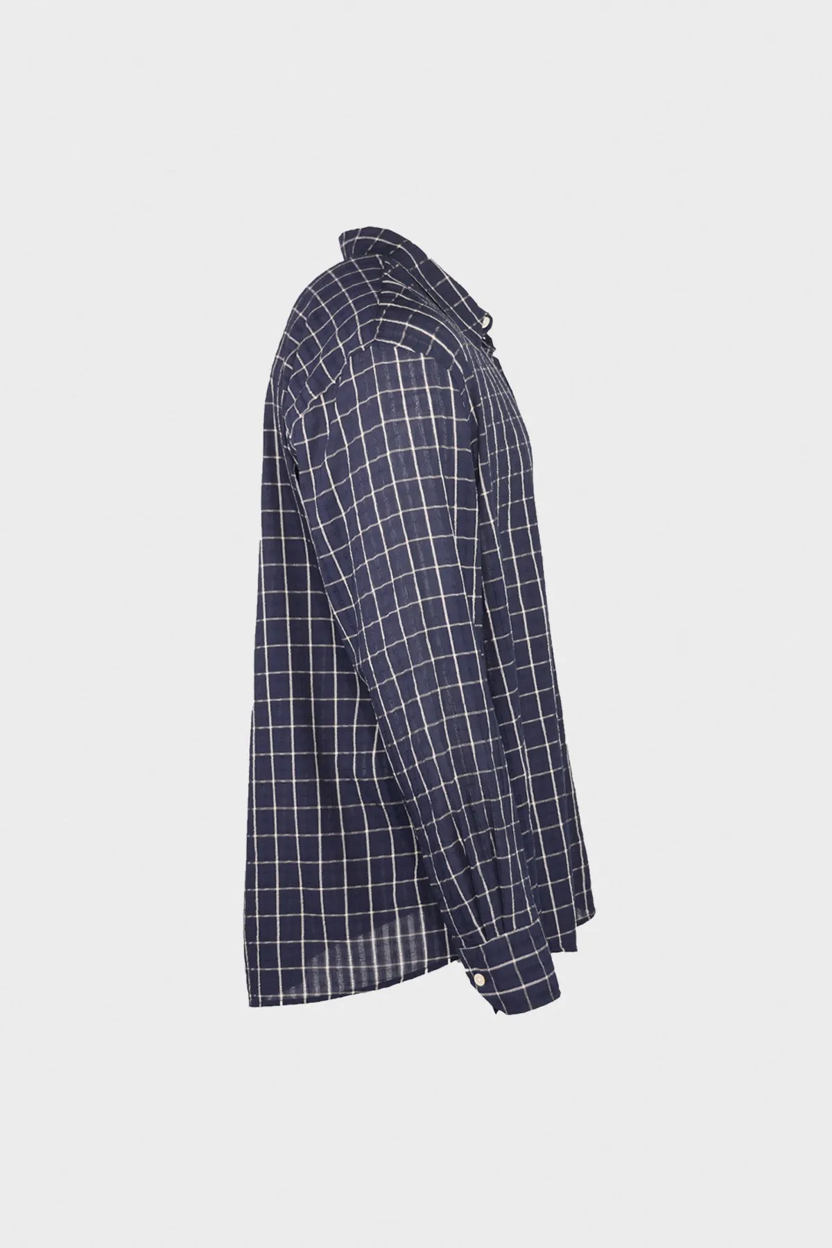 Above Shirt - Dark Mediterranean Check sold by Canoe Club product image thumbnail 2
