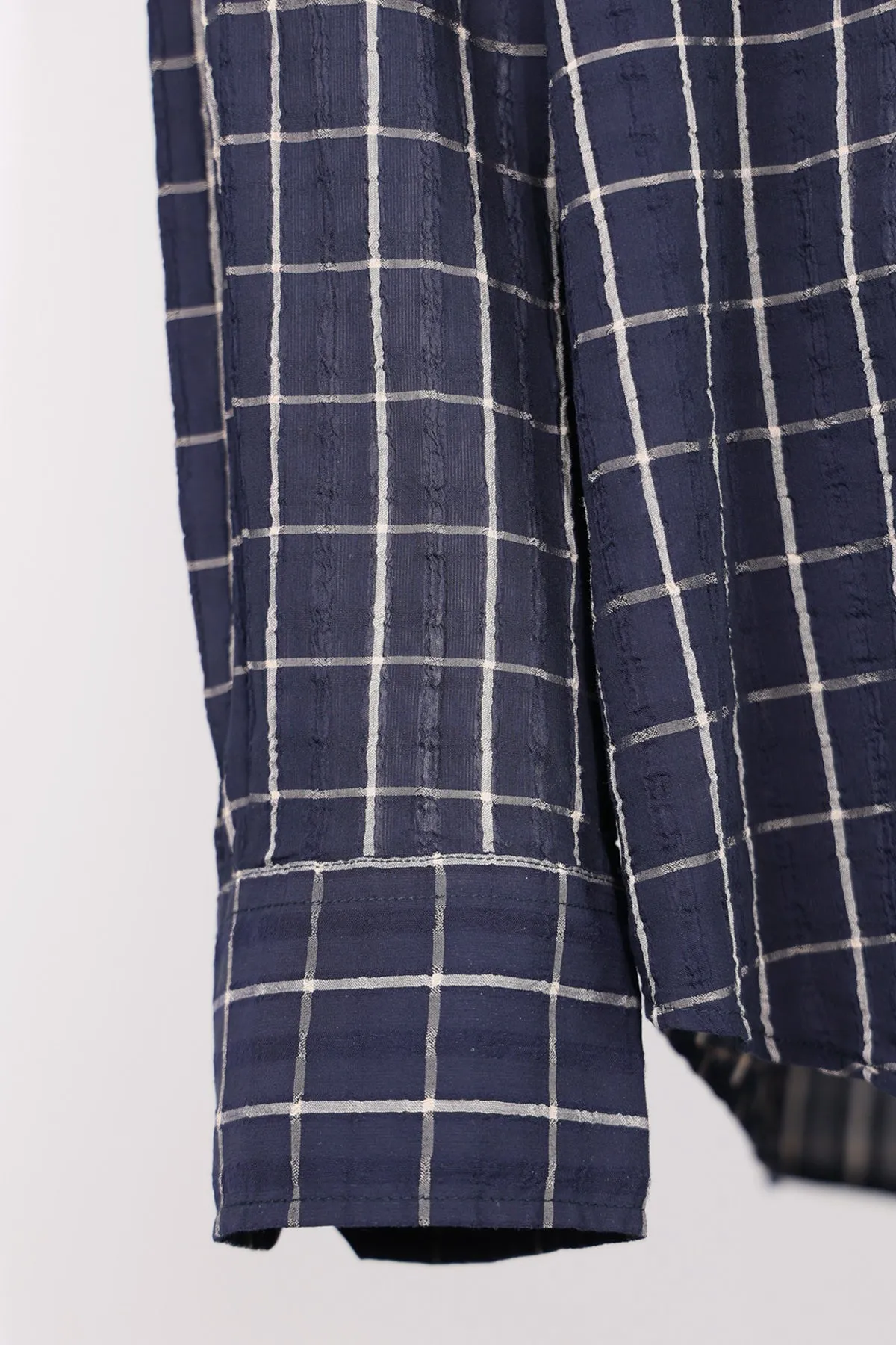 Above Shirt - Dark Mediterranean Check sold by Canoe Club product image thumbnail 3