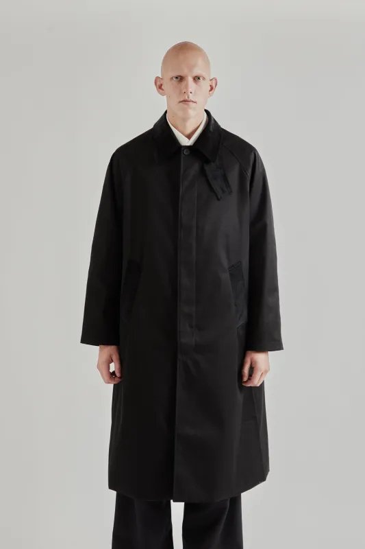 Raglan Top Coat - Black sold by Wallace Mercantile