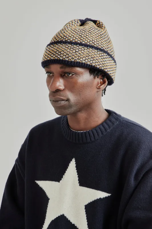 Reverse Geo Beanie - Navy sold by Wallace Mercantile