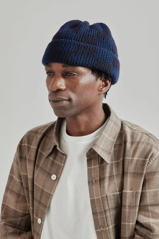 Checker Beanie - Navy sold by Wallace Mercantile