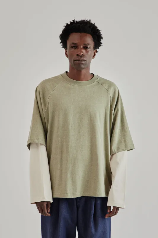 Longsleeve Layered Tee - Khaki sold by Wallace Mercantile