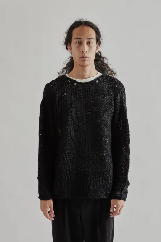 Low Gauge Pullover - Black sold by Wallace Mercantile