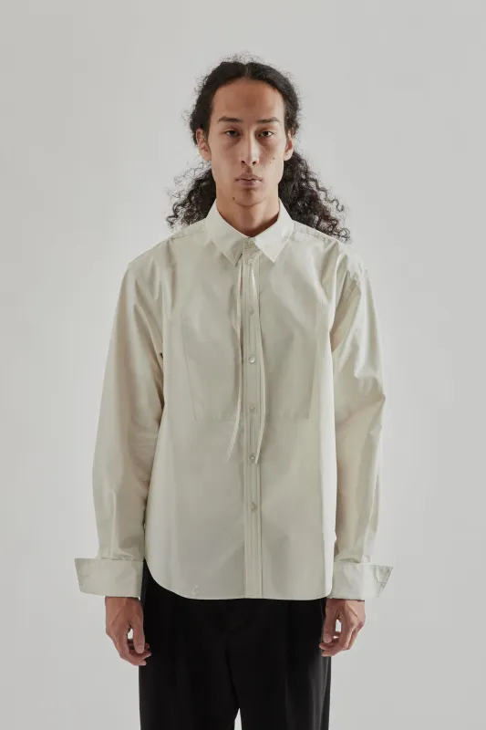 Ribbon Collar Shirt - Ecru sold by Wallace Mercantile