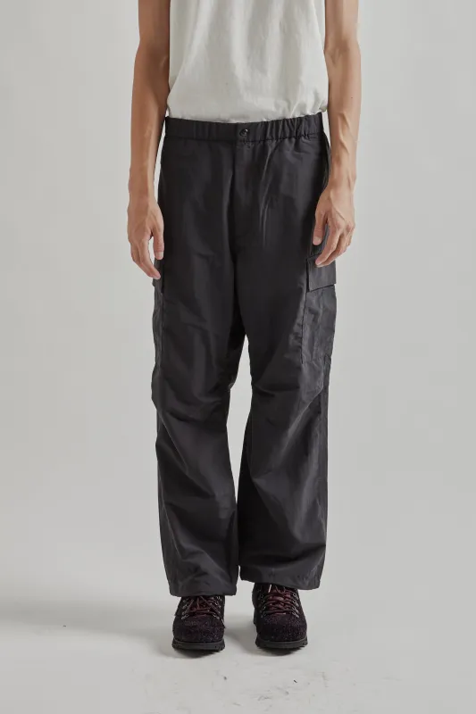 Dope Dyed Tussah Cargo Pants - Deep Charcoal sold by Wallace Mercantile