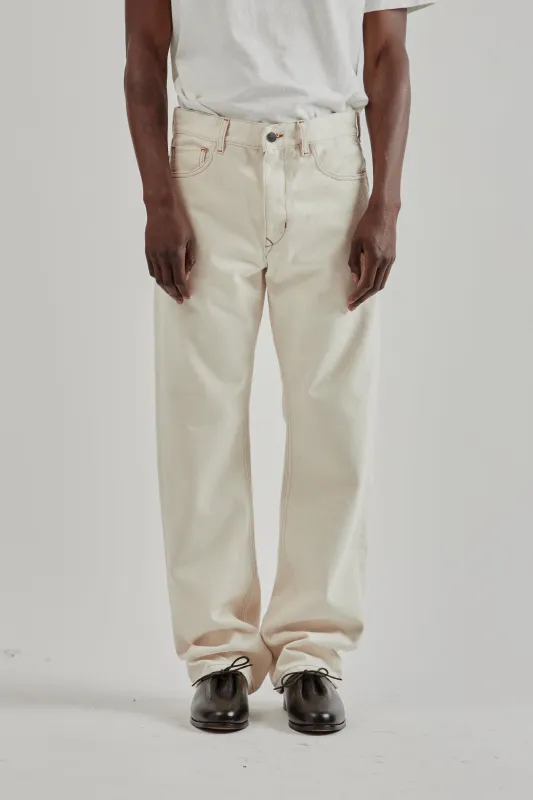 Bough Denim Pants - Ecru sold by Wallace Mercantile