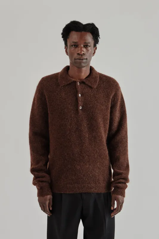 Mohair Polo - Brown sold by Wallace Mercantile