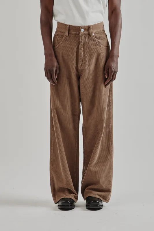Super Wide Corduroy Pant - Taupe sold by Wallace Mercantile