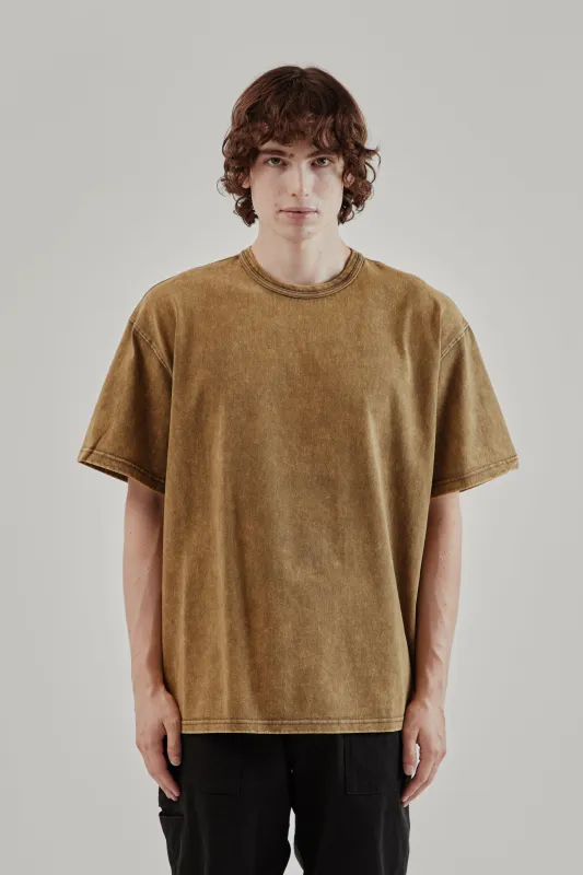 OG Vintage Dyeing Half Tee - Olive sold by Wallace Mercantile