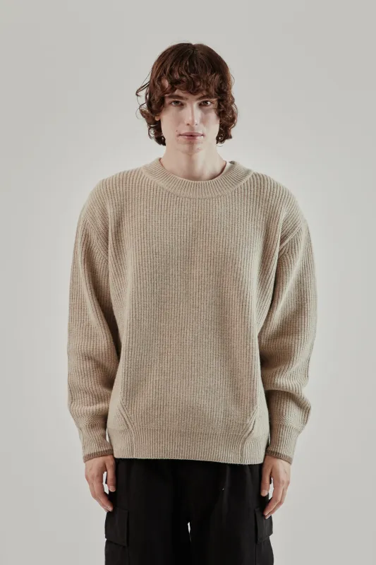 Kangaroo Round Pullover Knit - Oatmeal sold by Wallace Mercantile
