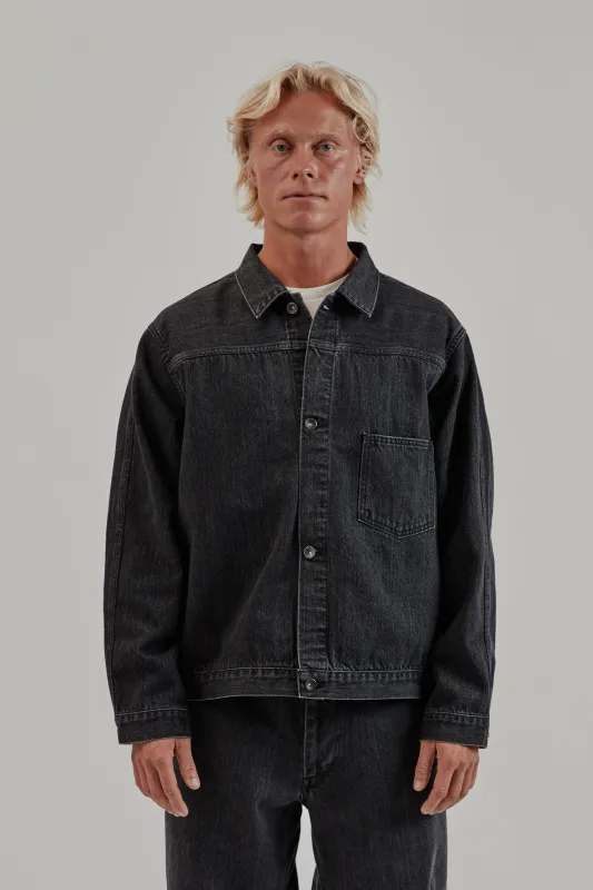 Short Denim Jacket - Gray made by Nanamica