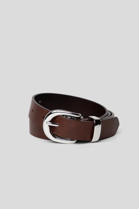 Simple Belt 2.5 CM - Brown sold by Wallace Mercantile