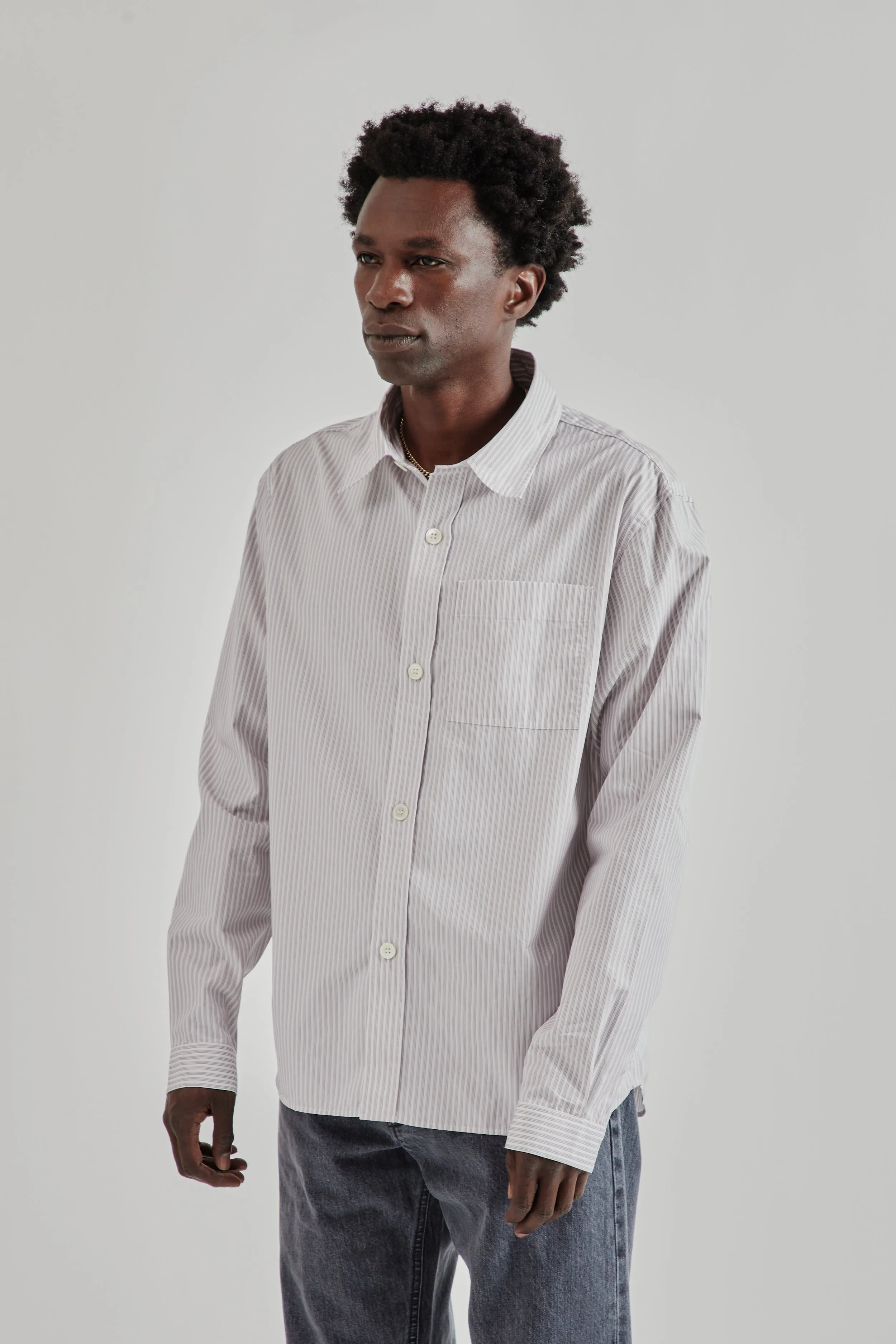 Another Shirt 4.0 - Ecru Rose Stripe sold by Wallace Mercantile product image thumbnail 4