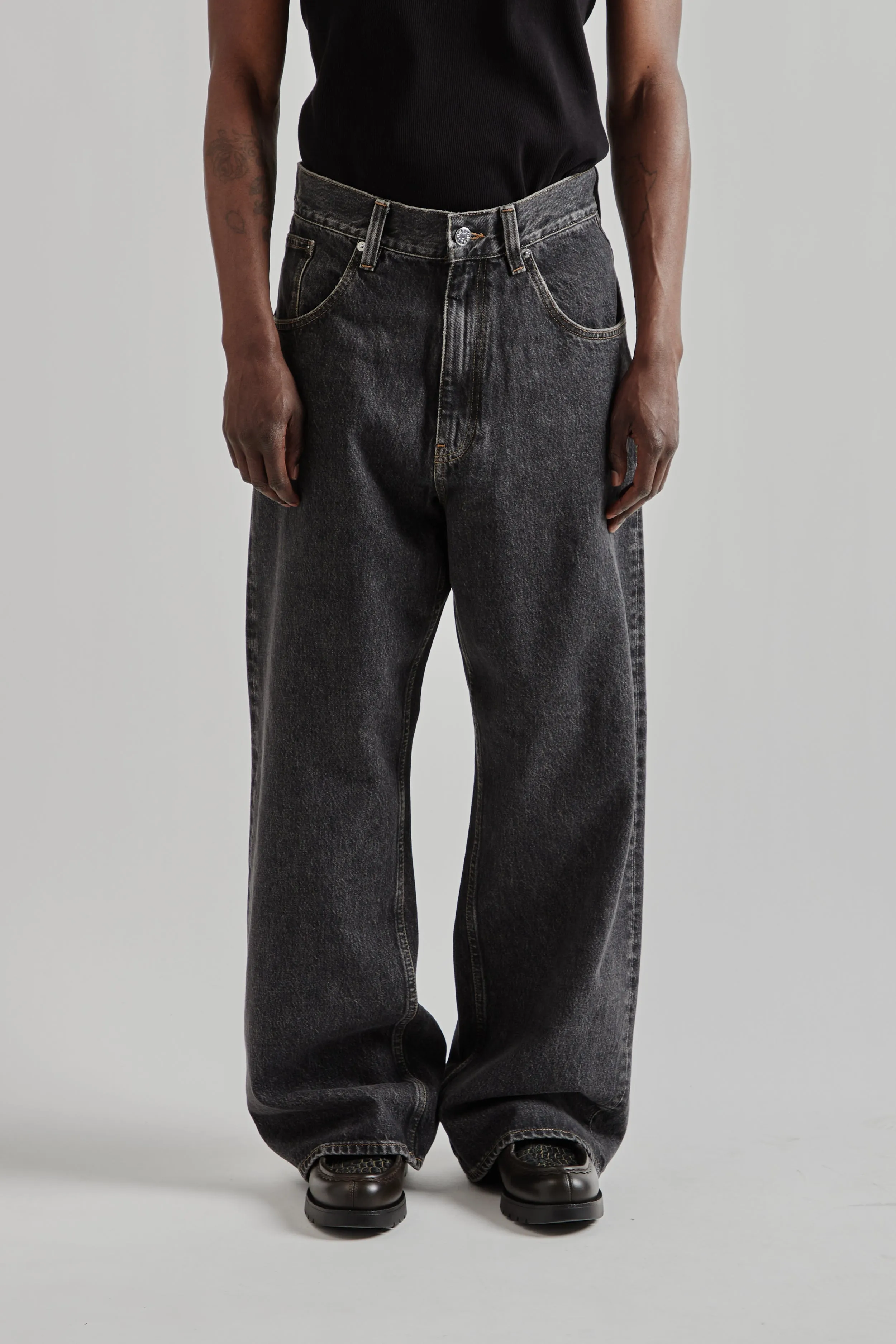 Super Wide Denim - Black Stone sold by Wallace Mercantile