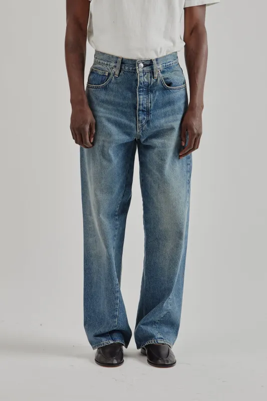 Wide Twist Denim - Dark Blue Vintage sold by Wallace Mercantile