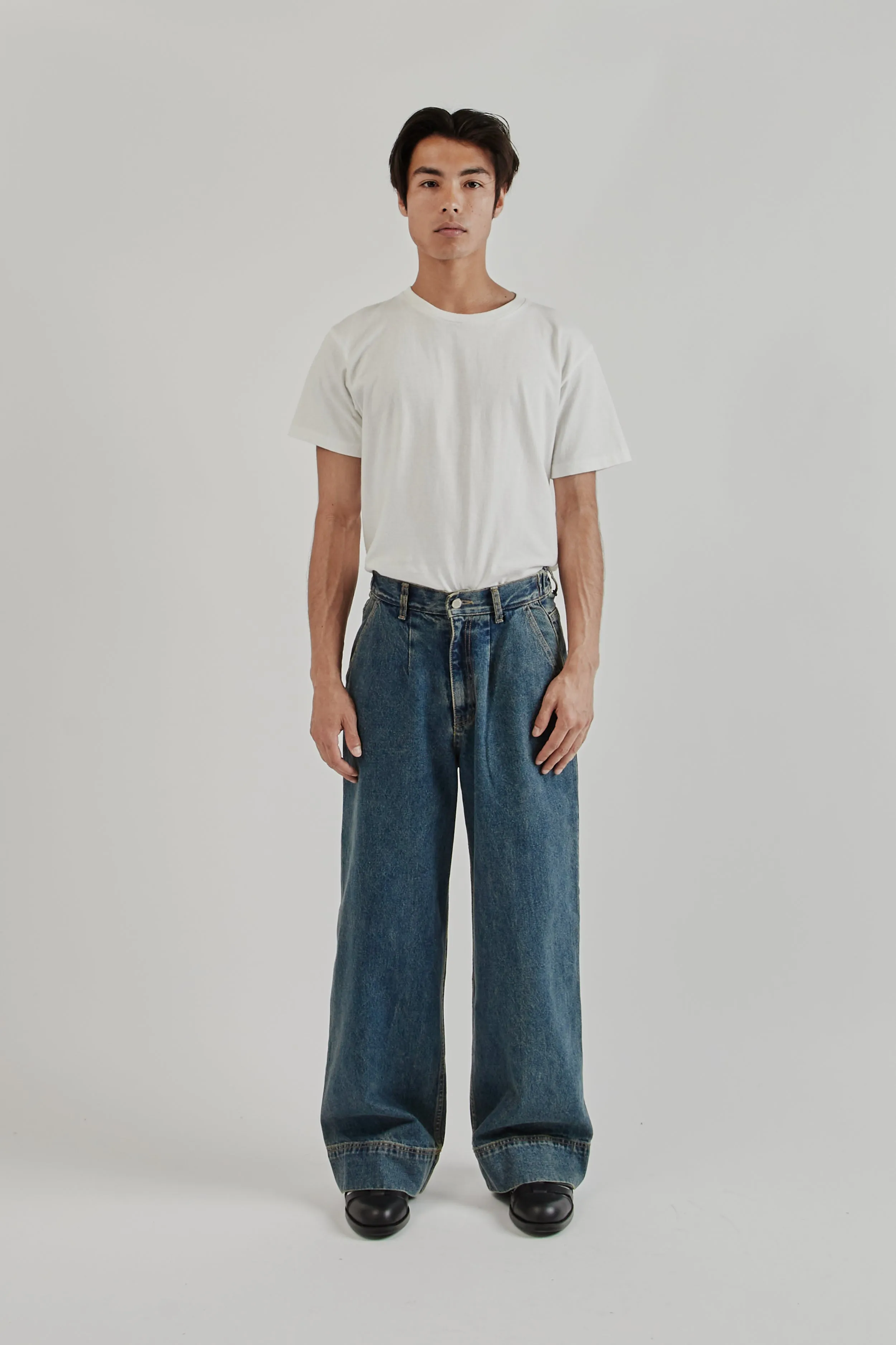 Big Hem Denim Jeans - Blue Wash sold by Wallace Mercantile product image thumbnail 3