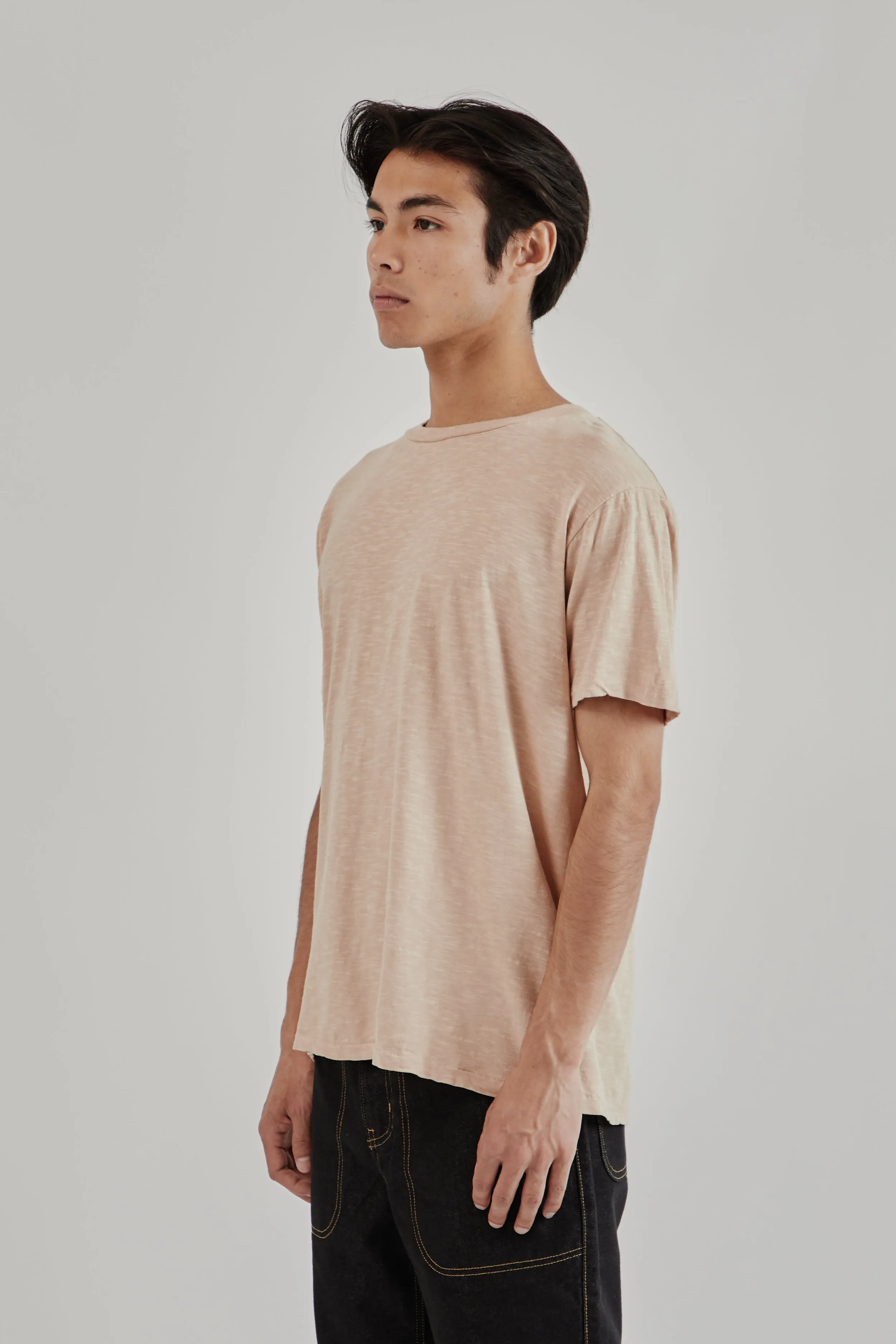 Rolled Regular Short Sleeve Tee - Smokey Beige sold by Wallace Mercantile product image thumbnail 4