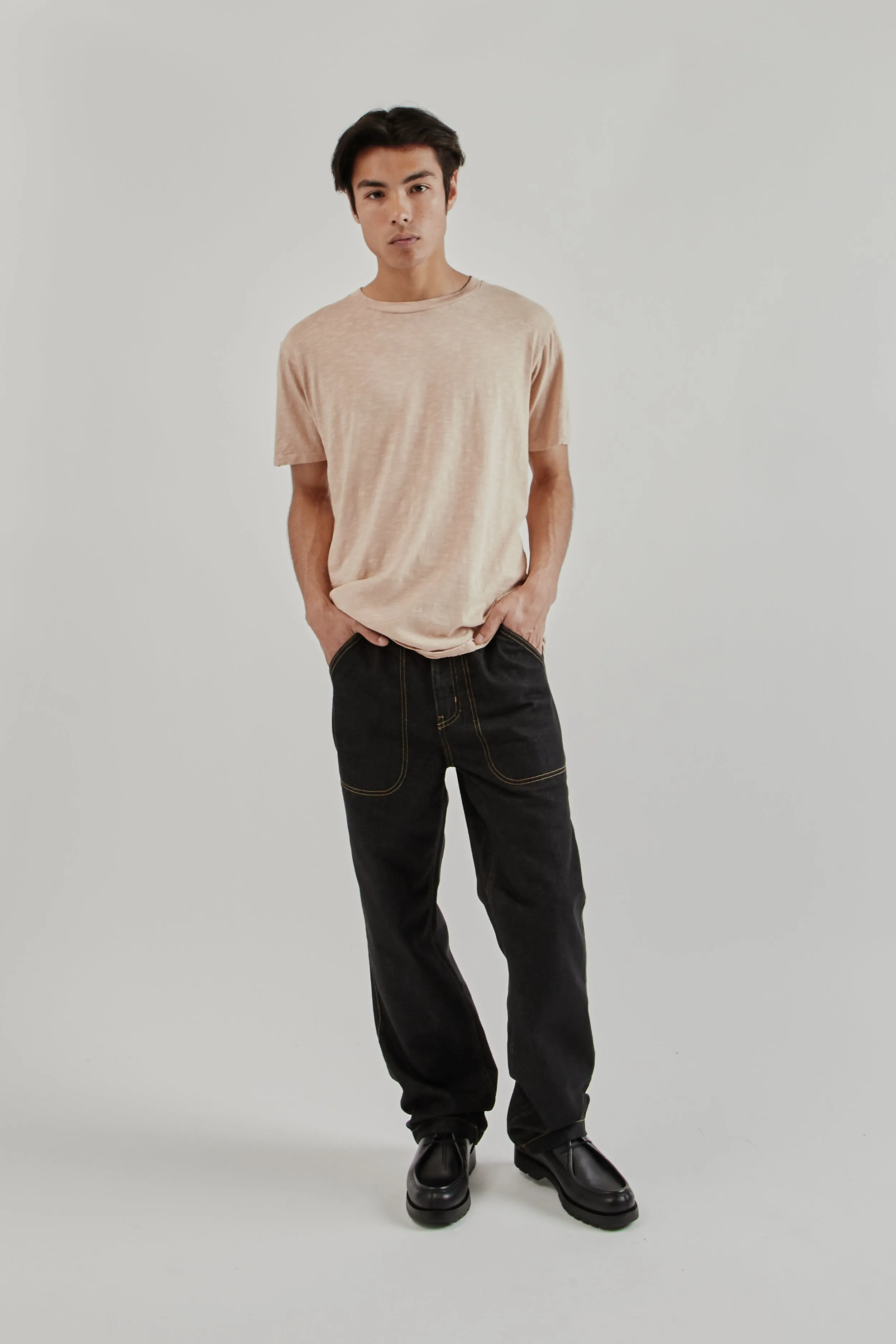 Rolled Regular Short Sleeve Tee - Smokey Beige sold by Wallace Mercantile product image thumbnail 2
