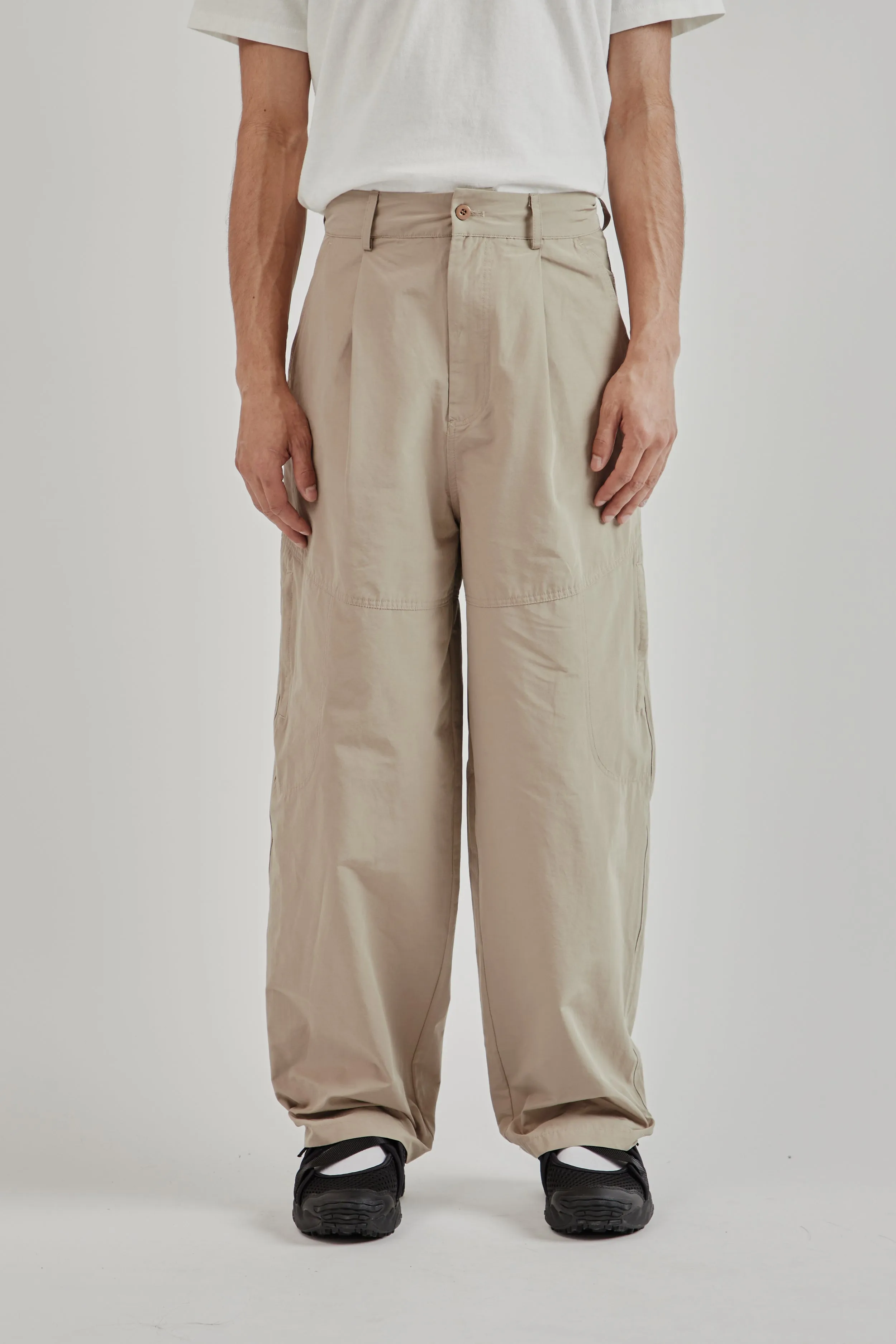 Pocket Ballloon Pants - Beige sold by Wallace Mercantile