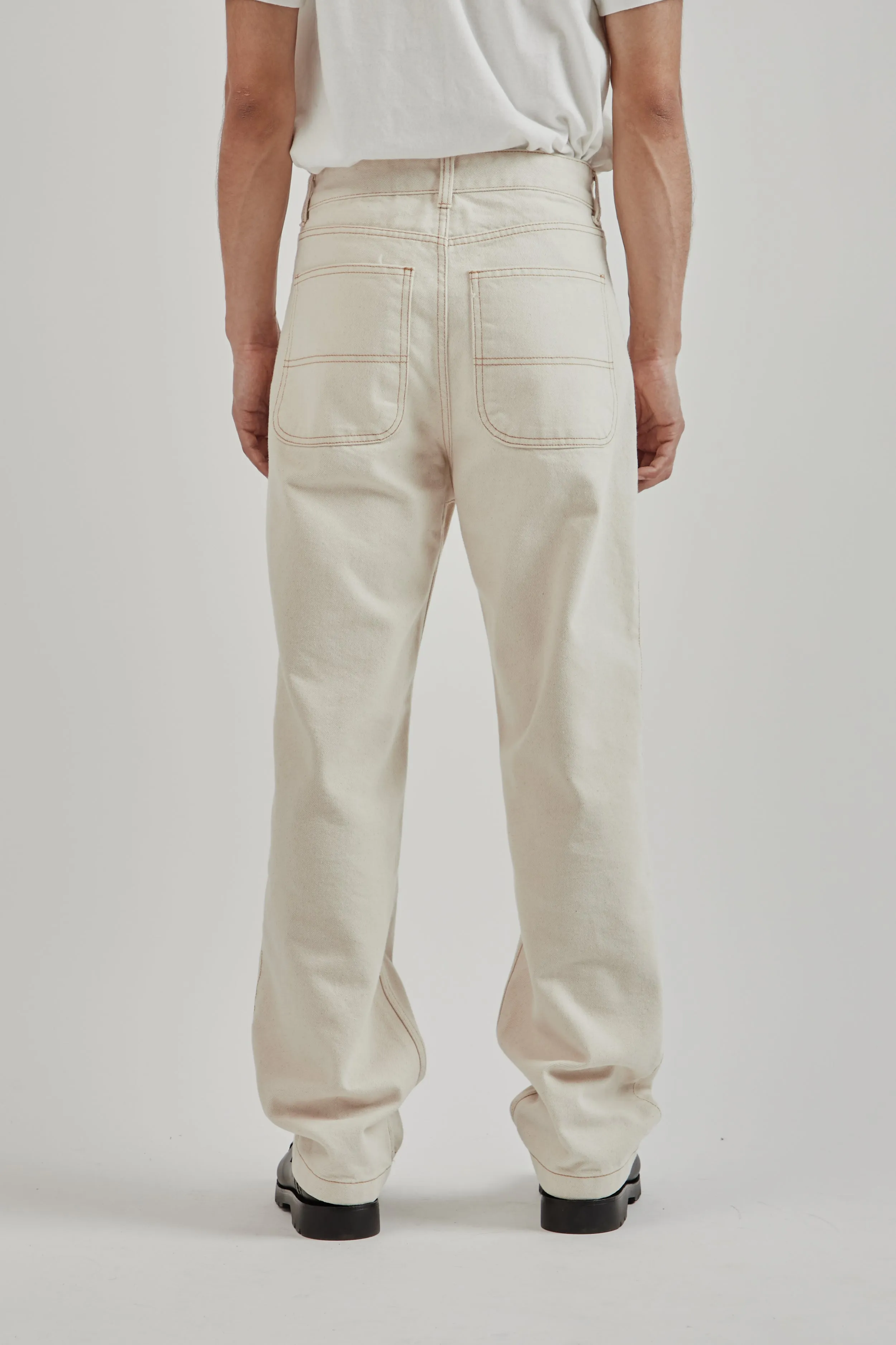 CP Wide Denim Pants - Natural sold by Wallace Mercantile product image thumbnail 5