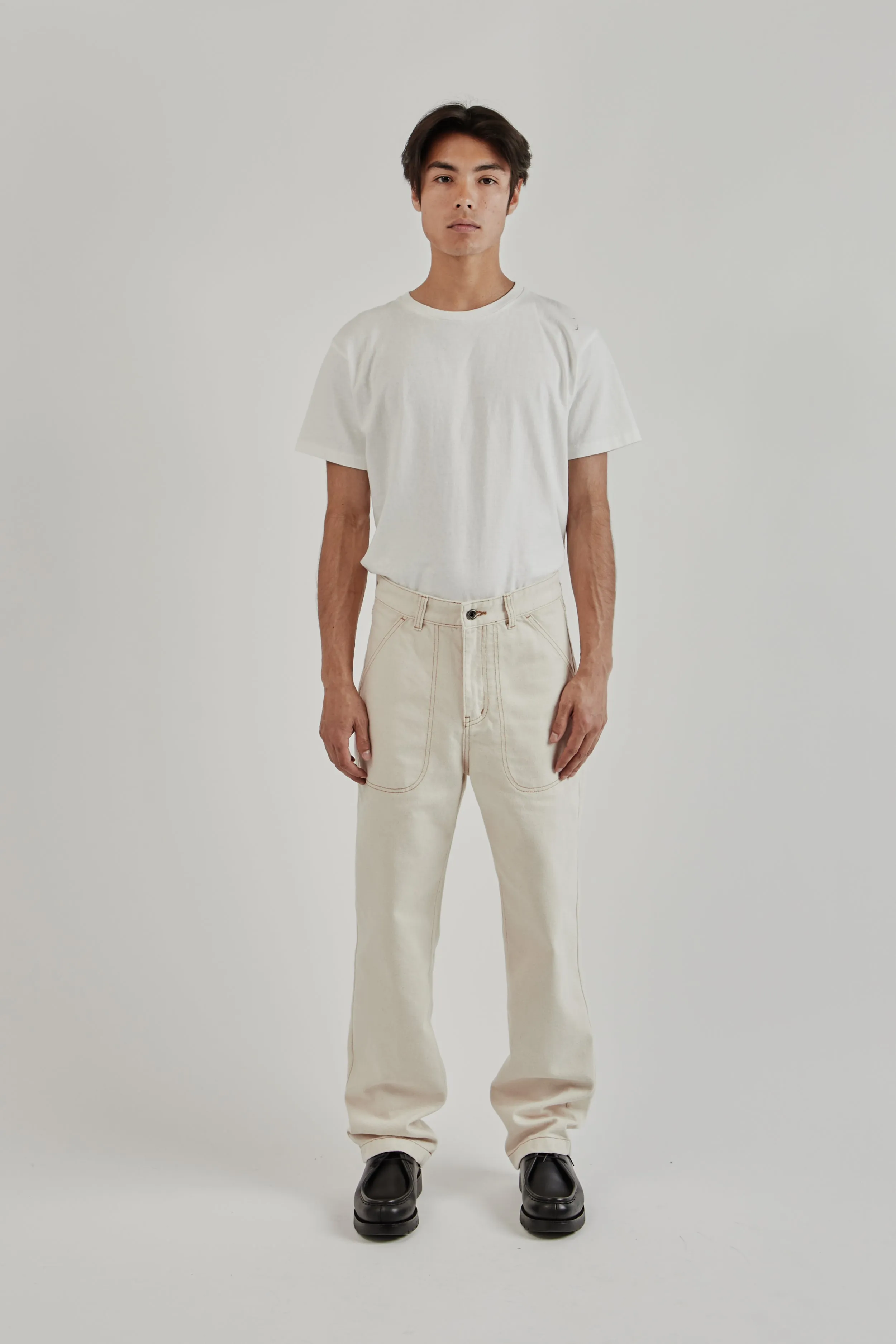 CP Wide Denim Pants - Natural sold by Wallace Mercantile product image thumbnail 3