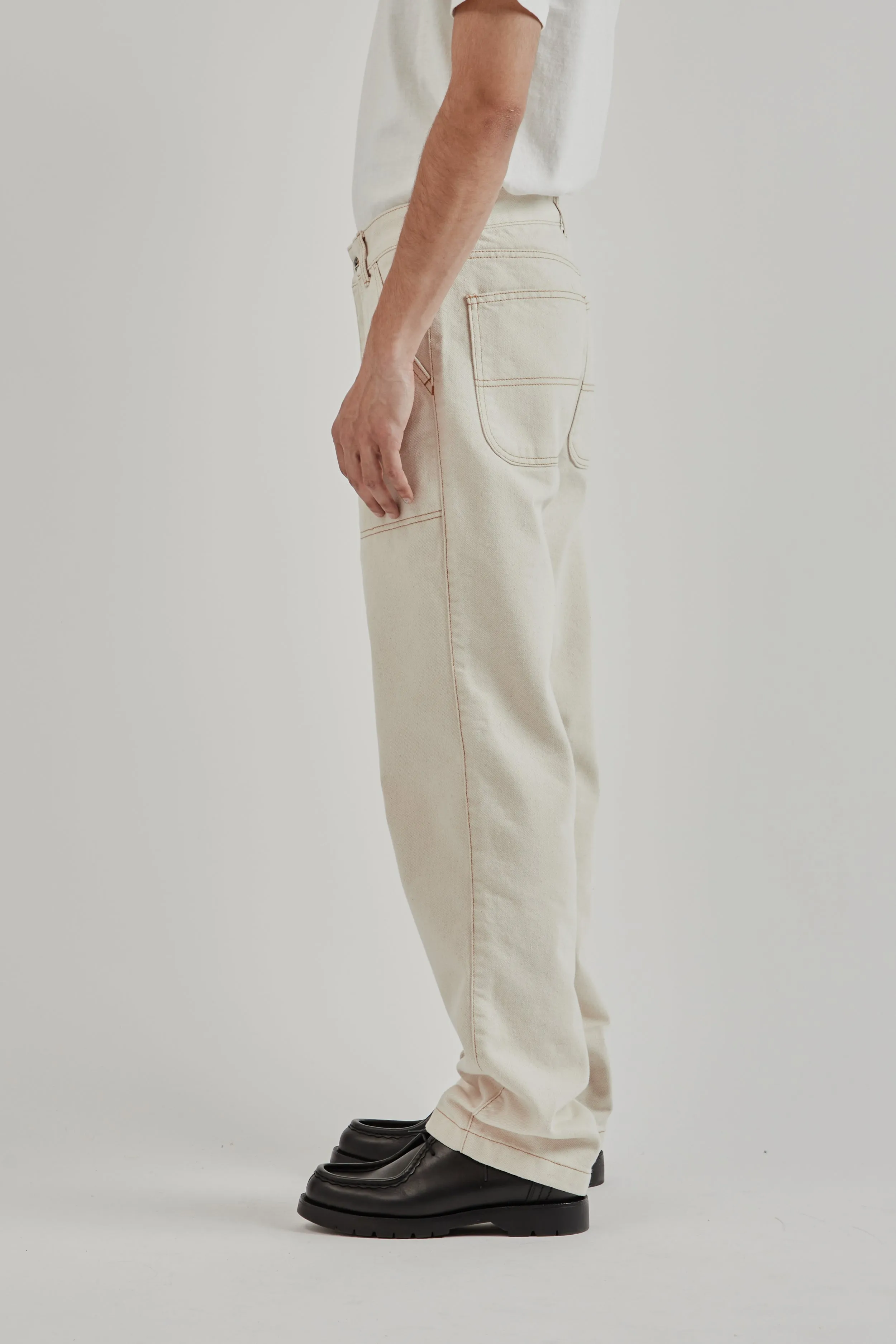 CP Wide Denim Pants - Natural sold by Wallace Mercantile product image thumbnail 4